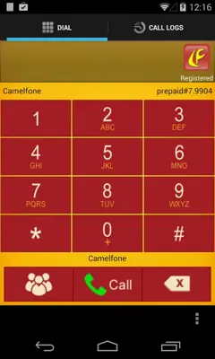 Camelfone android App screenshot 2